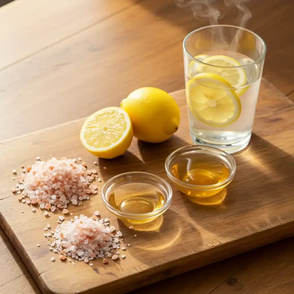 Ingredients for himalayan pink salt trick recipe