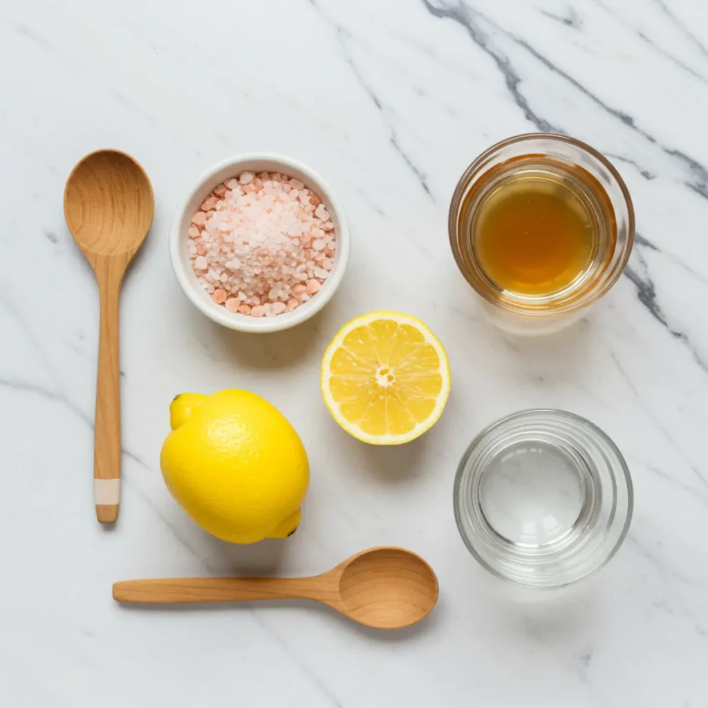 ingredients for pink salt diet drink