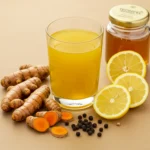 turmeric belly fat recipe ingredients on table