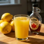 beyonce lemon diet recipe glass on table