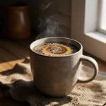 coffee with chia seeds recipe in a mug