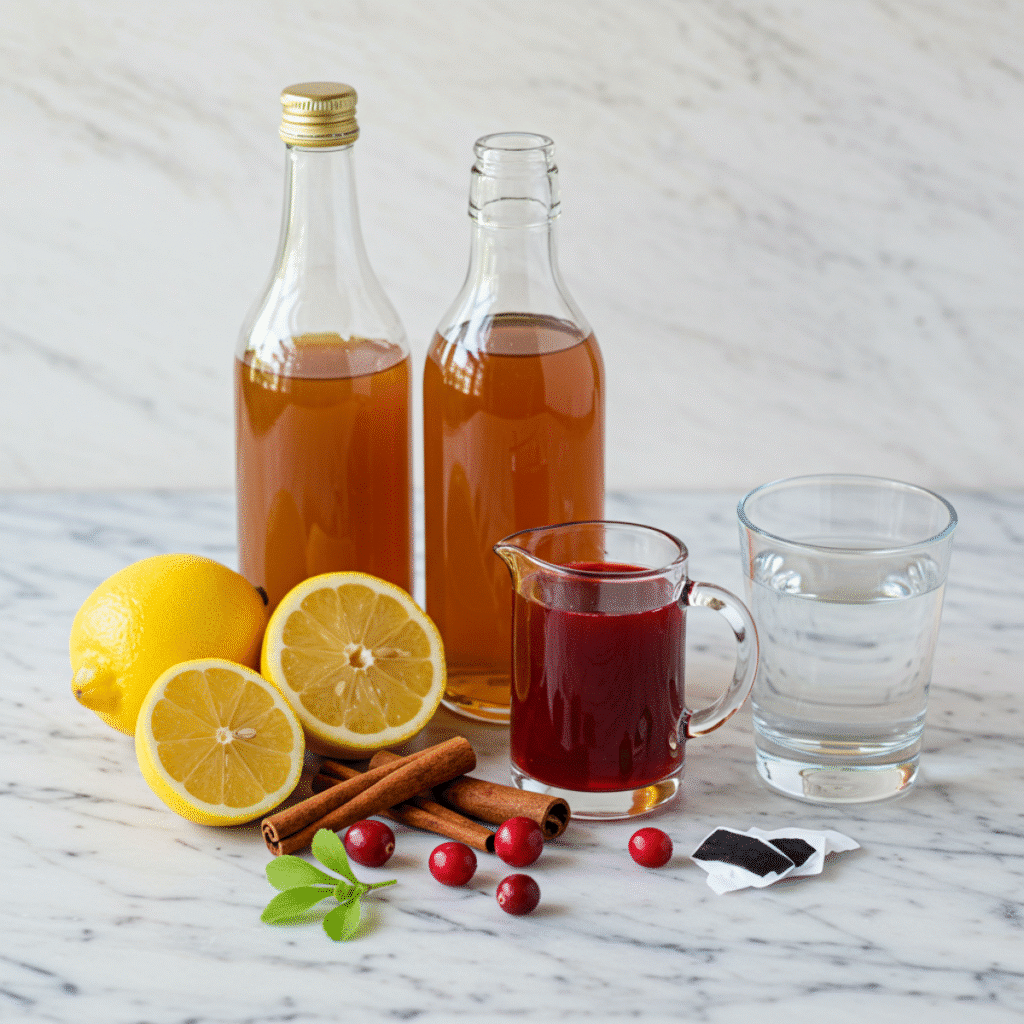 Ingredients for Dr Emma Clark apple cider vinegar recipe