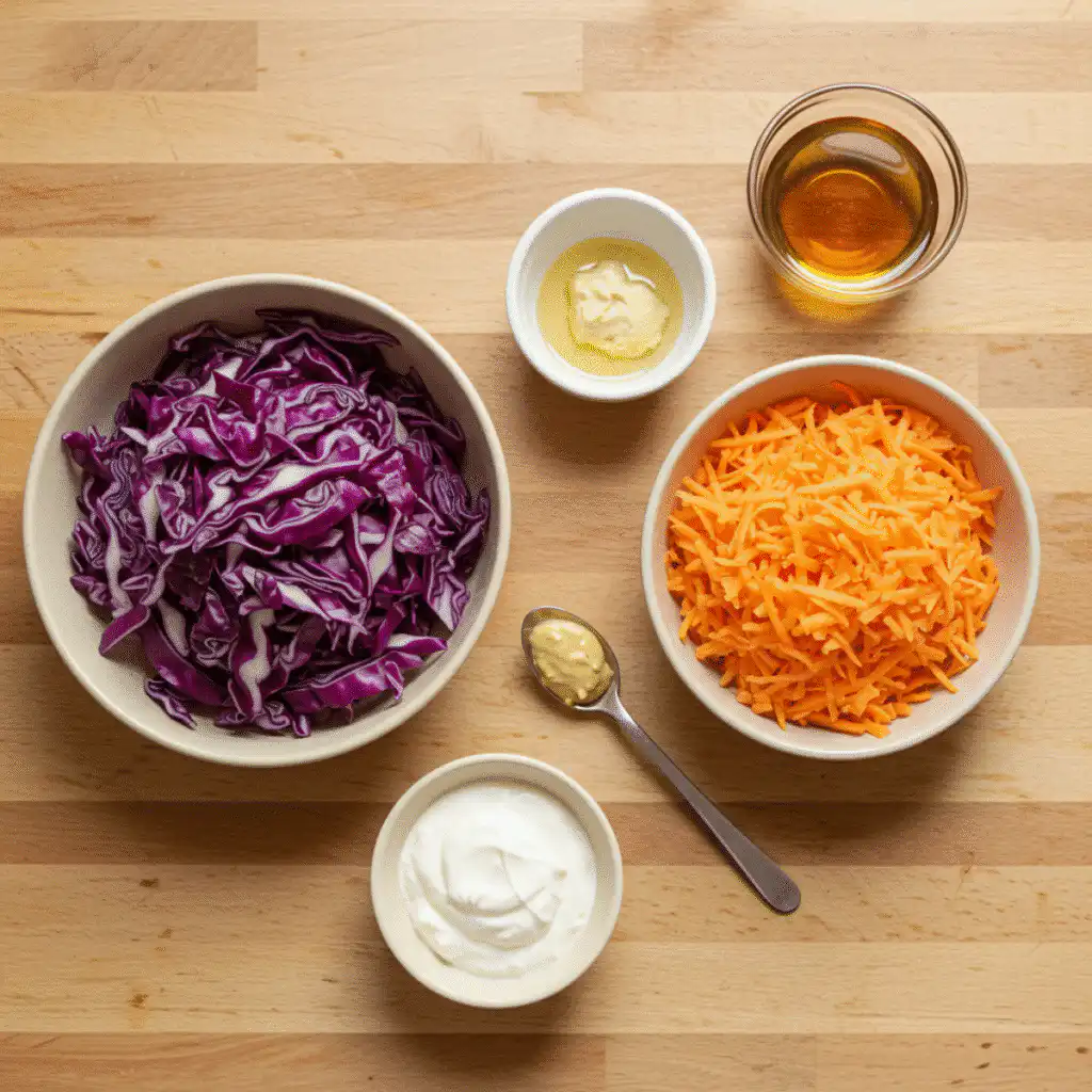  Ingredients for healthy red cabbage coleslaw recipe