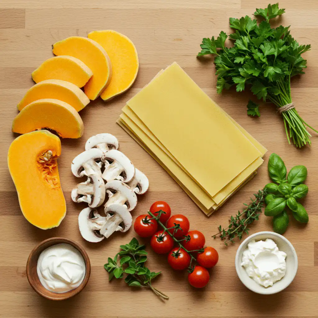 Jamie Oliver vegetarian lasagna ingredients