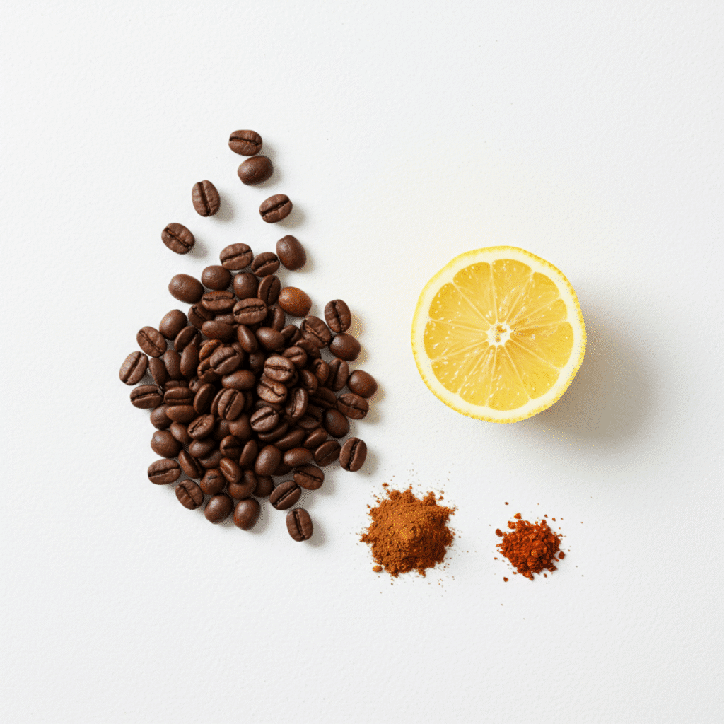 Ingredients for Jillian Michaels coffee trick