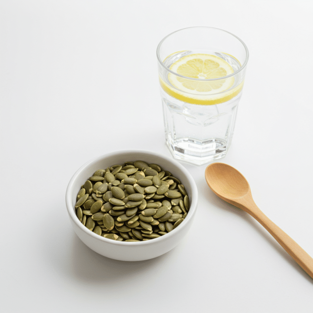Ingredients for Dr Emma pumpkin seed recipe