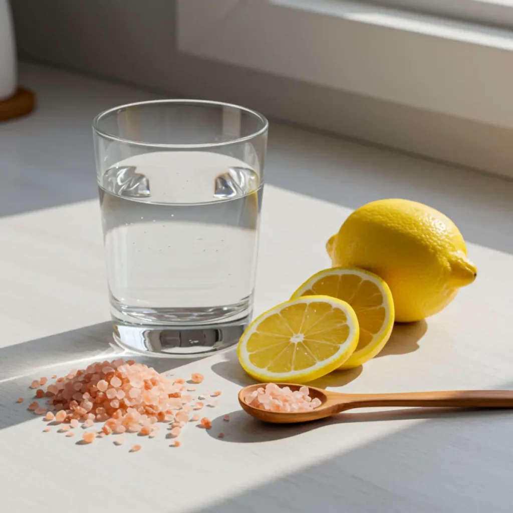 Ingredients for salt and ice weight loss recipe