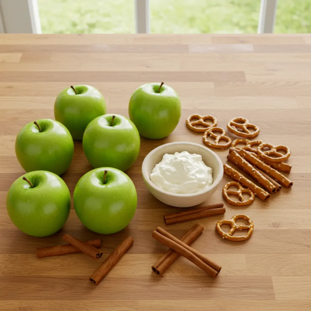 Apple Cinnamon Pretzel Salad ingredients