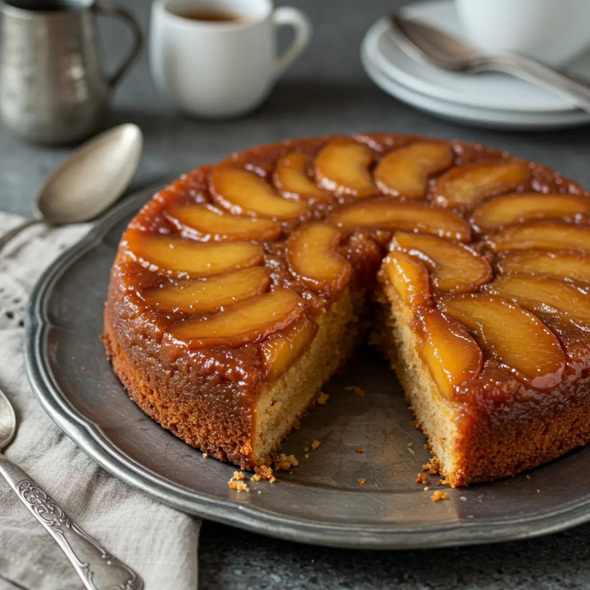 Caramel Apple Upside Down Cake Recipe – Quick, Easy, and Absolutely Delicious