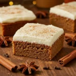 Chai Cake with cream cheese frosting and cinnamon