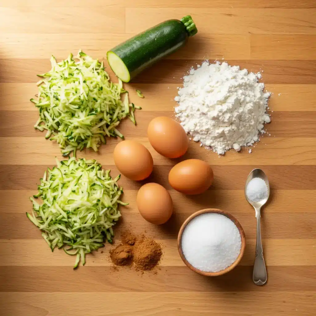 Cinnamon Sugar Zucchini Coffee Cake ingredients