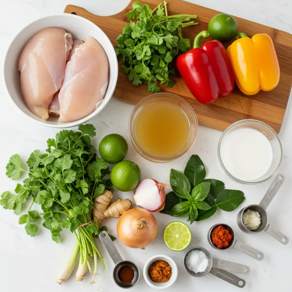 crockpot thai coconut chicken soup ingredients