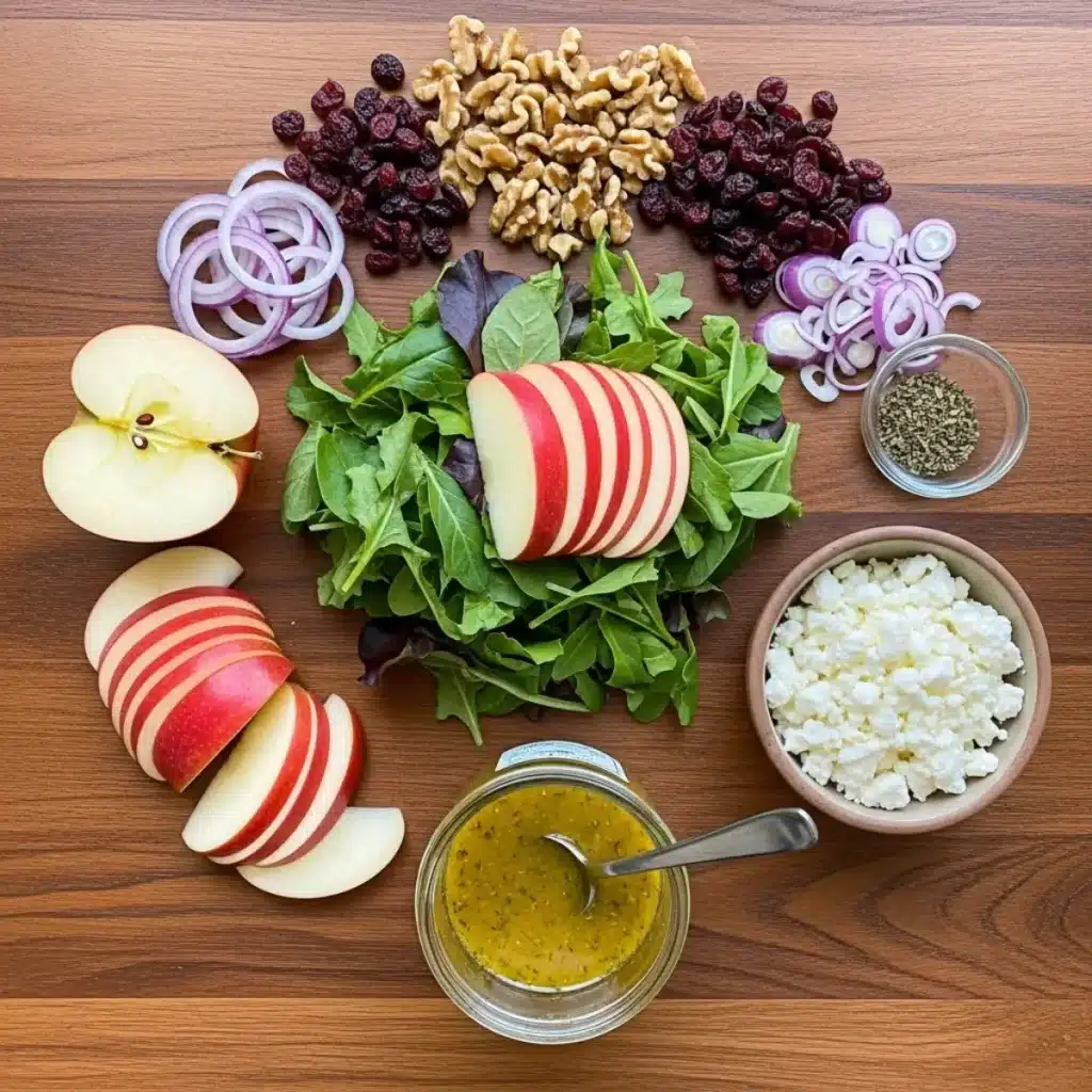 Ingredients for Honeycrisp Apple & Feta Fall Salad