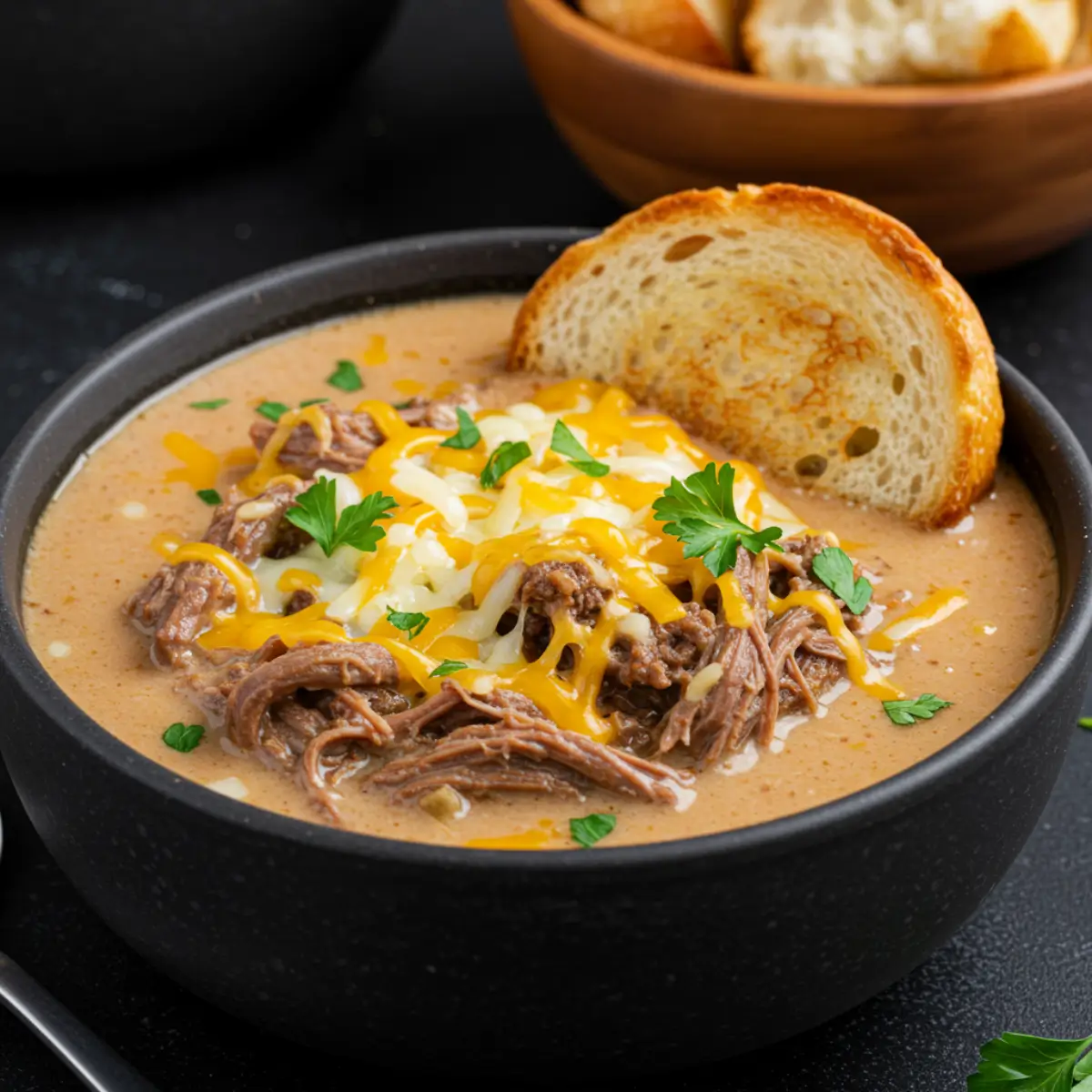 Philly Cheese Steak Soup Recipe: Easy, Creamy, and Loaded with Flavor