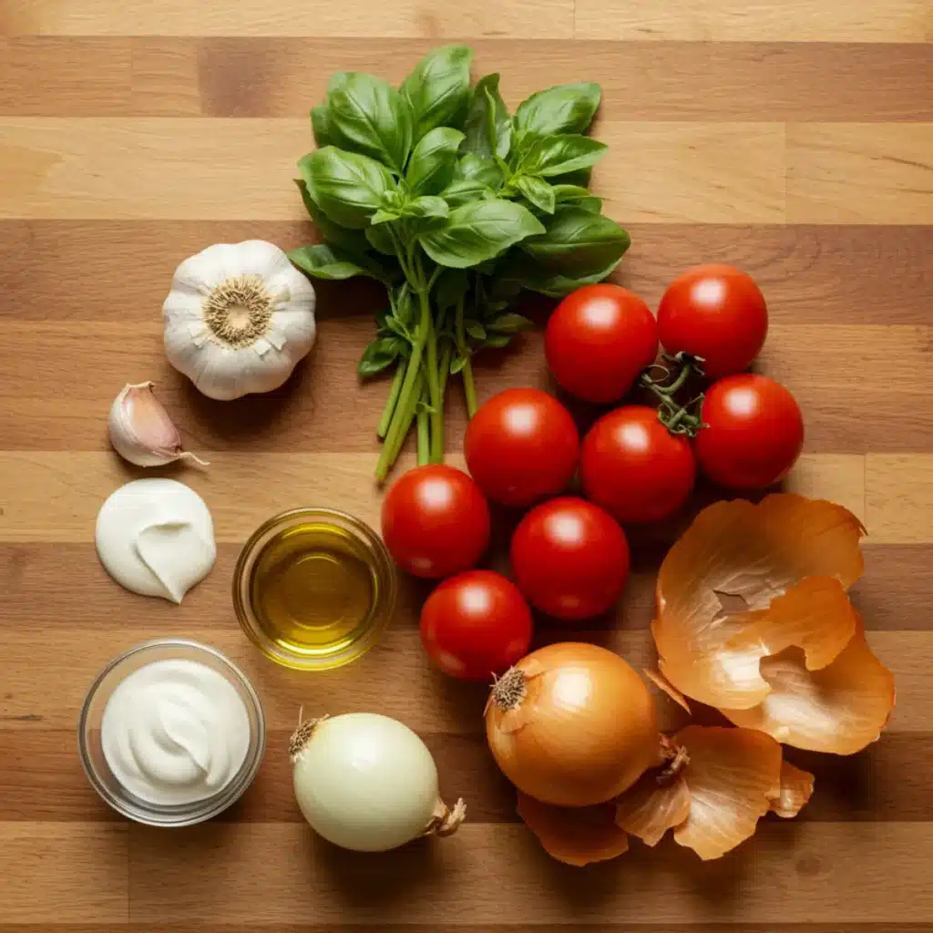 roasted garlic tomato soup ingredients fresh