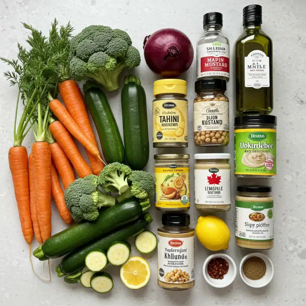 roasted veggie chickpea bowl ingredients