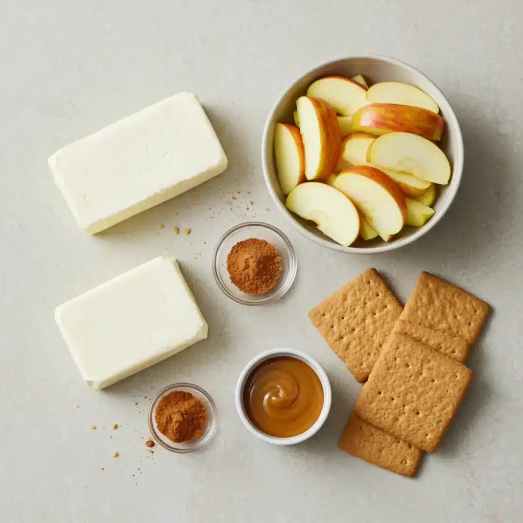 salted caramel apple pie cheesecake ingredients