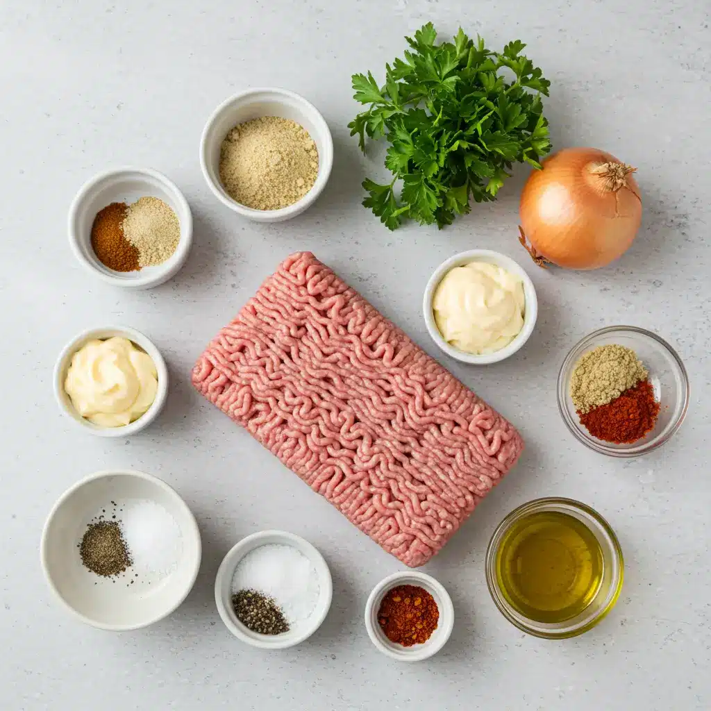 Barefoot Contessa’s Juicy & Easy Turkey Burger Recipe ingredients