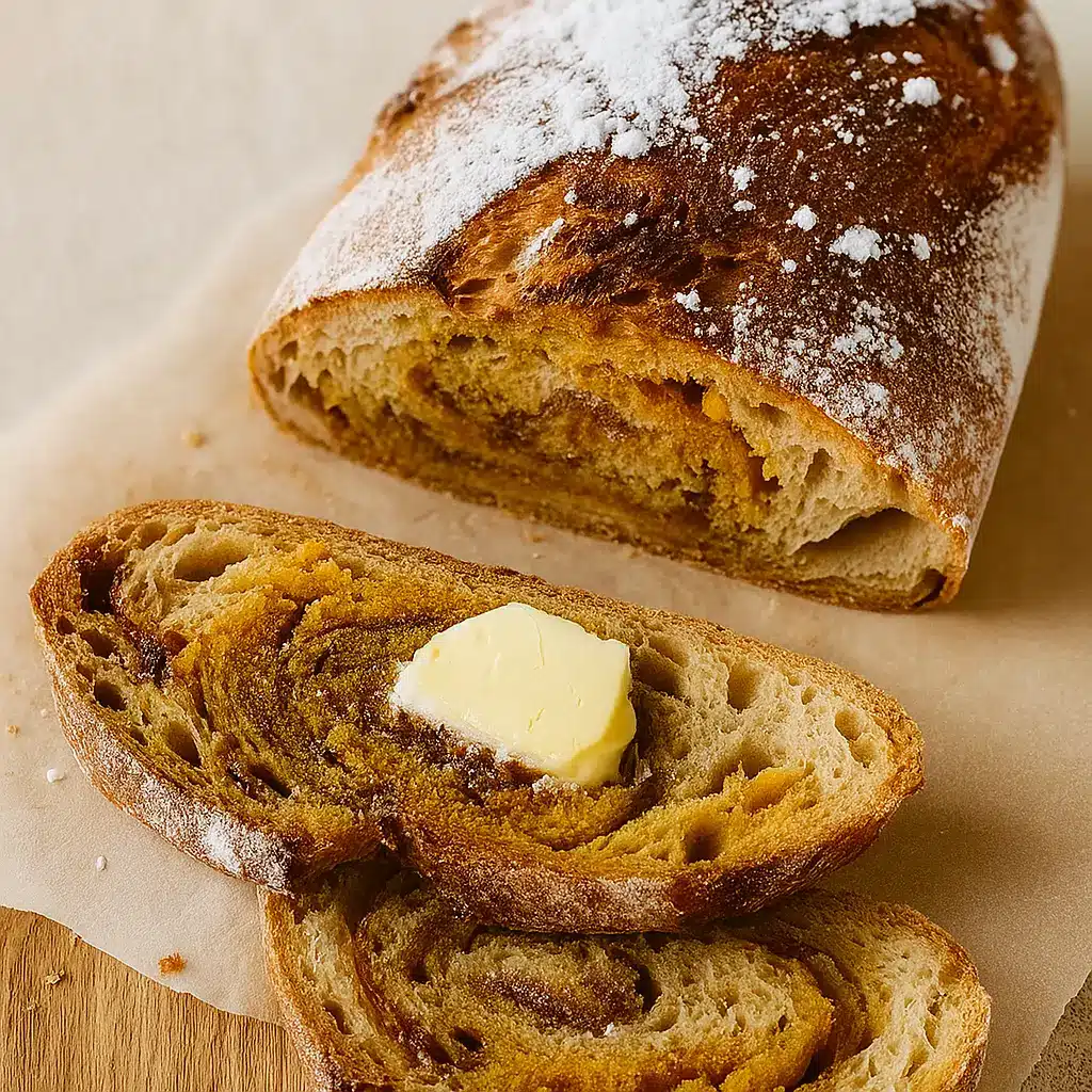 Cinnamon Swirl Pumpkin Sourdough Bread Recipe | Easy & Delicious