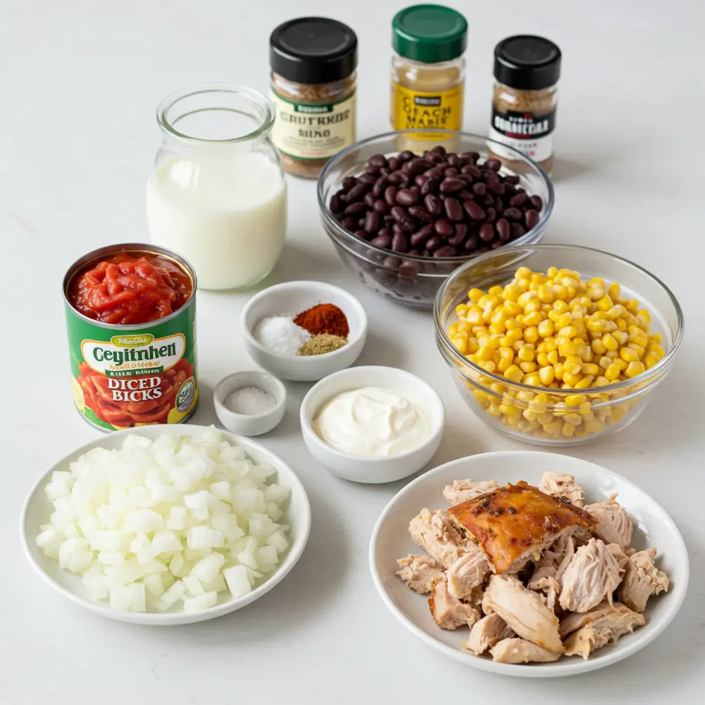 creamy chicken tortilla soup ingredients