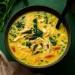 Creamy Crack Chicken Soup in a rustic bowl with bacon and cheese