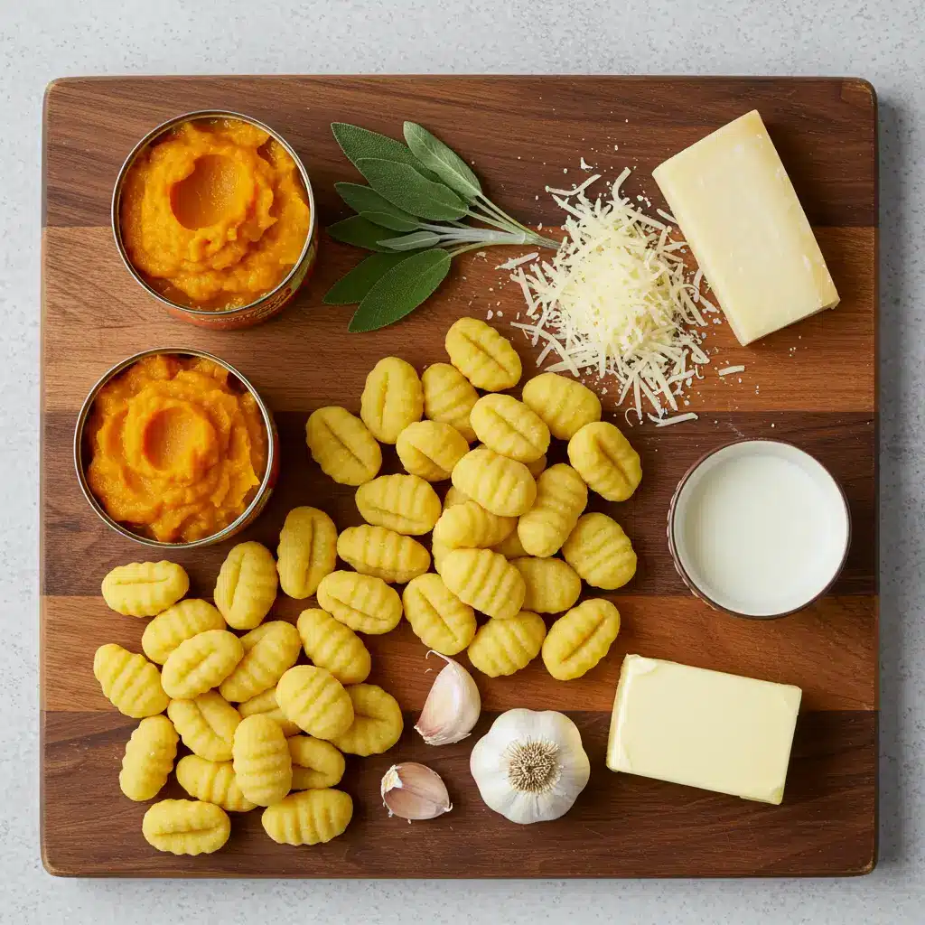 creamy pumpkin gnocchi ingredients