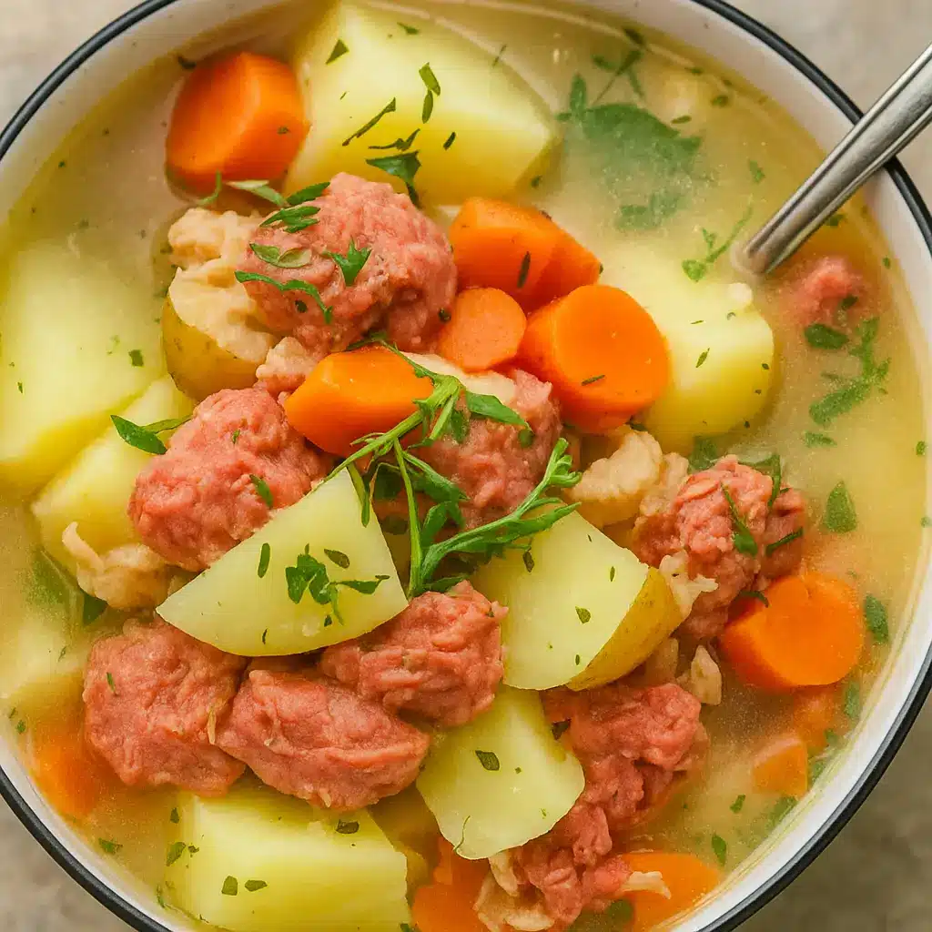Crockpot Creamy Potato & Hamburger Soup You’ll Make Again & Again