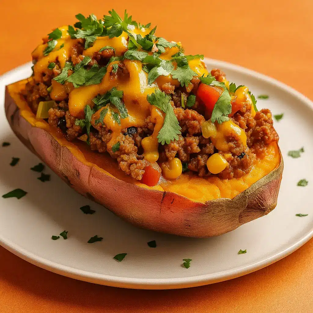 Ground Turkey Stuffed Sweet Potato – Healthy Comfort Food dd