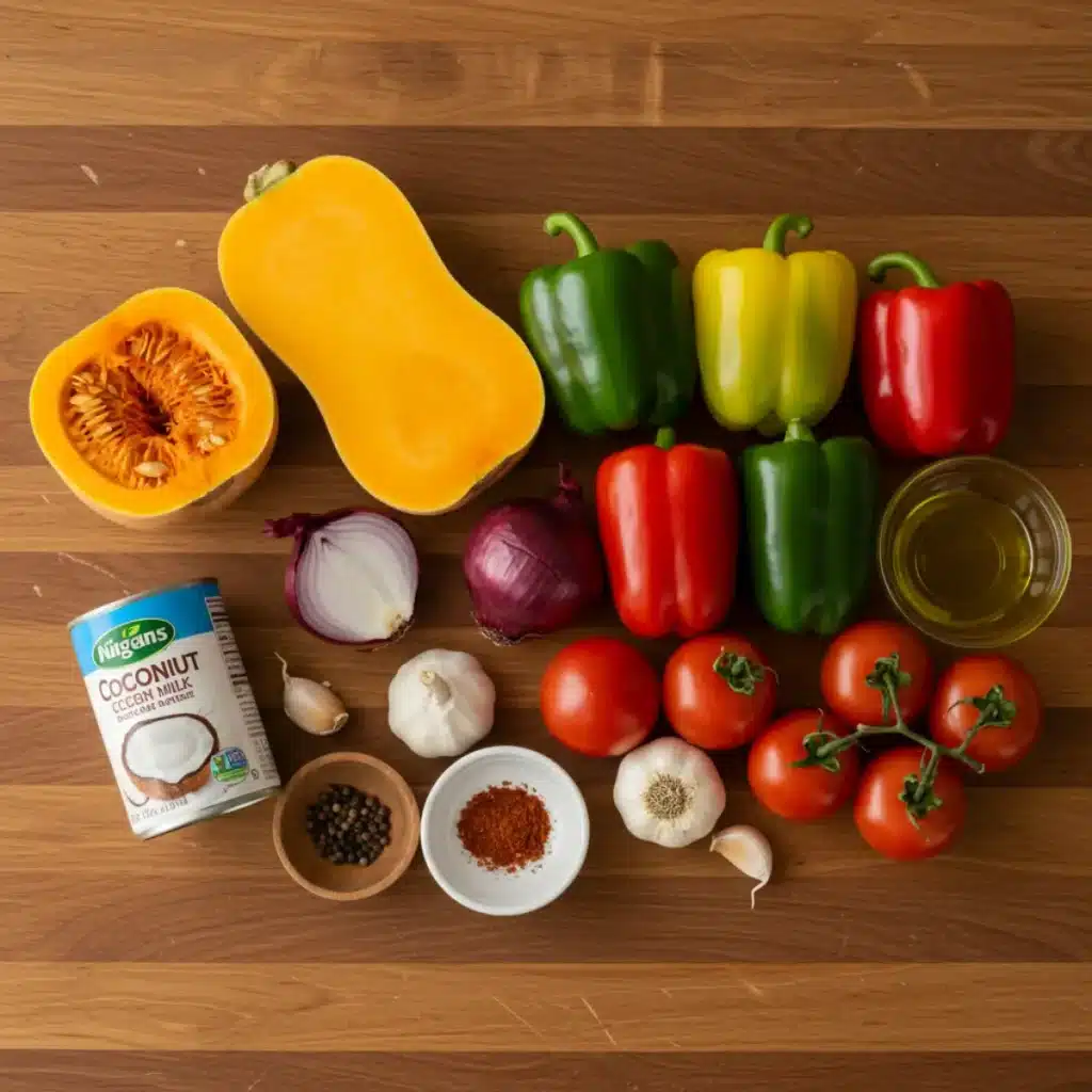 Ingredients for Roasted Butternut Squash Soup