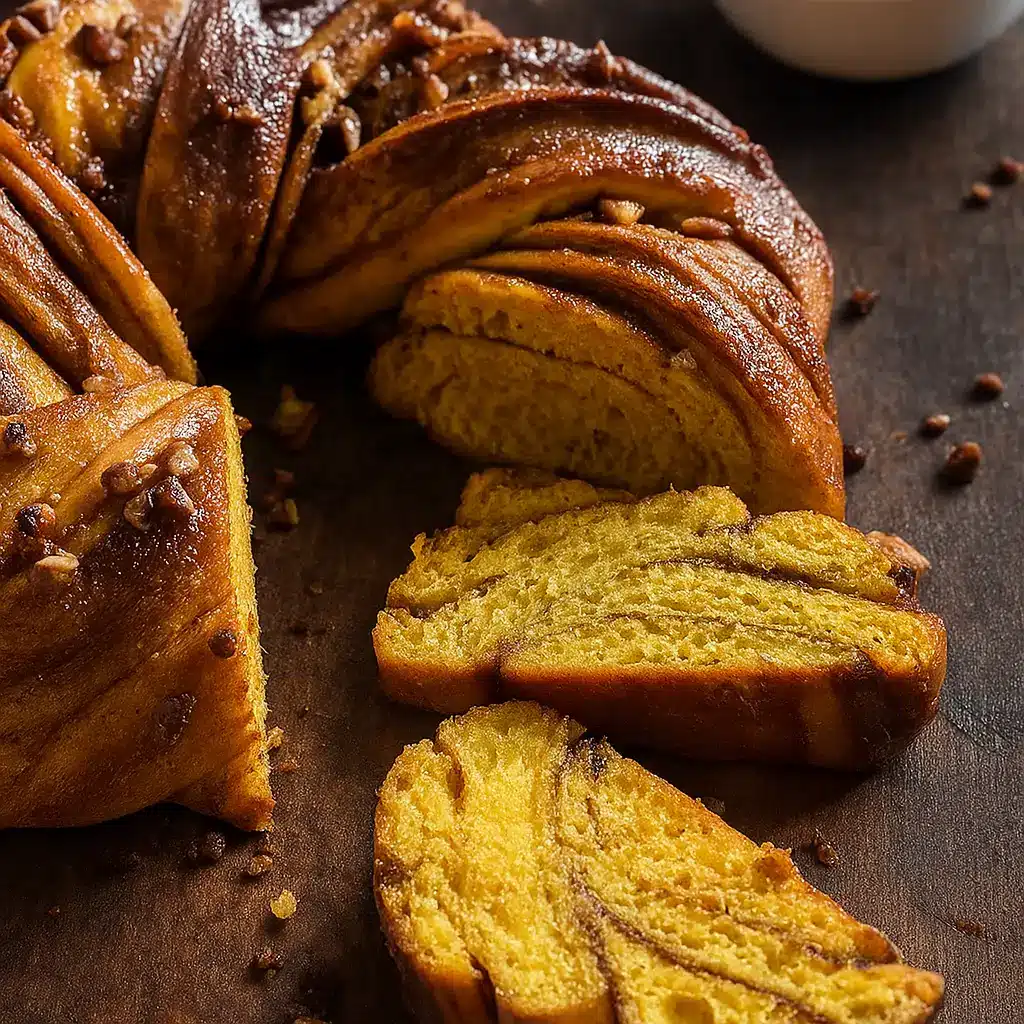 Sourdough Pumpkin Brioche Wreath – Easy, Impressive Bake
