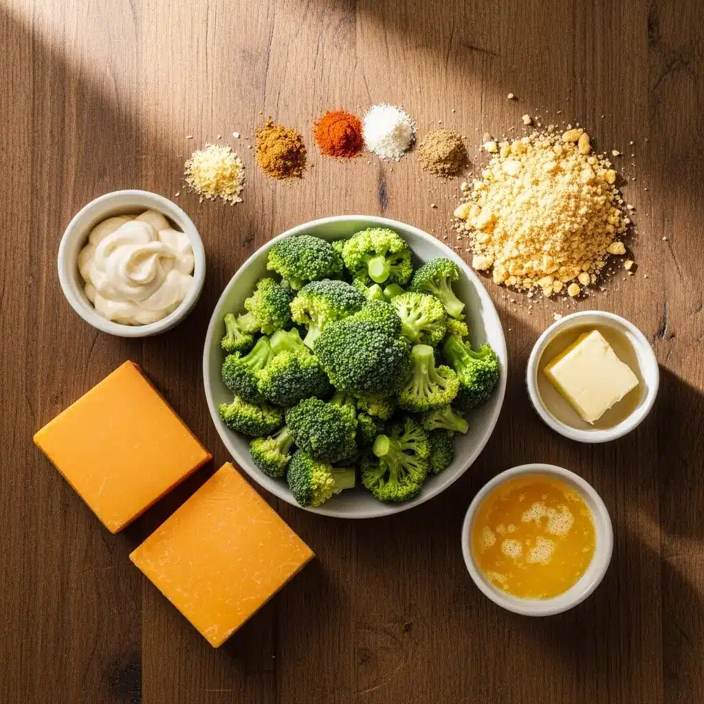 Ingredients for Broccoli Cheese Casserole