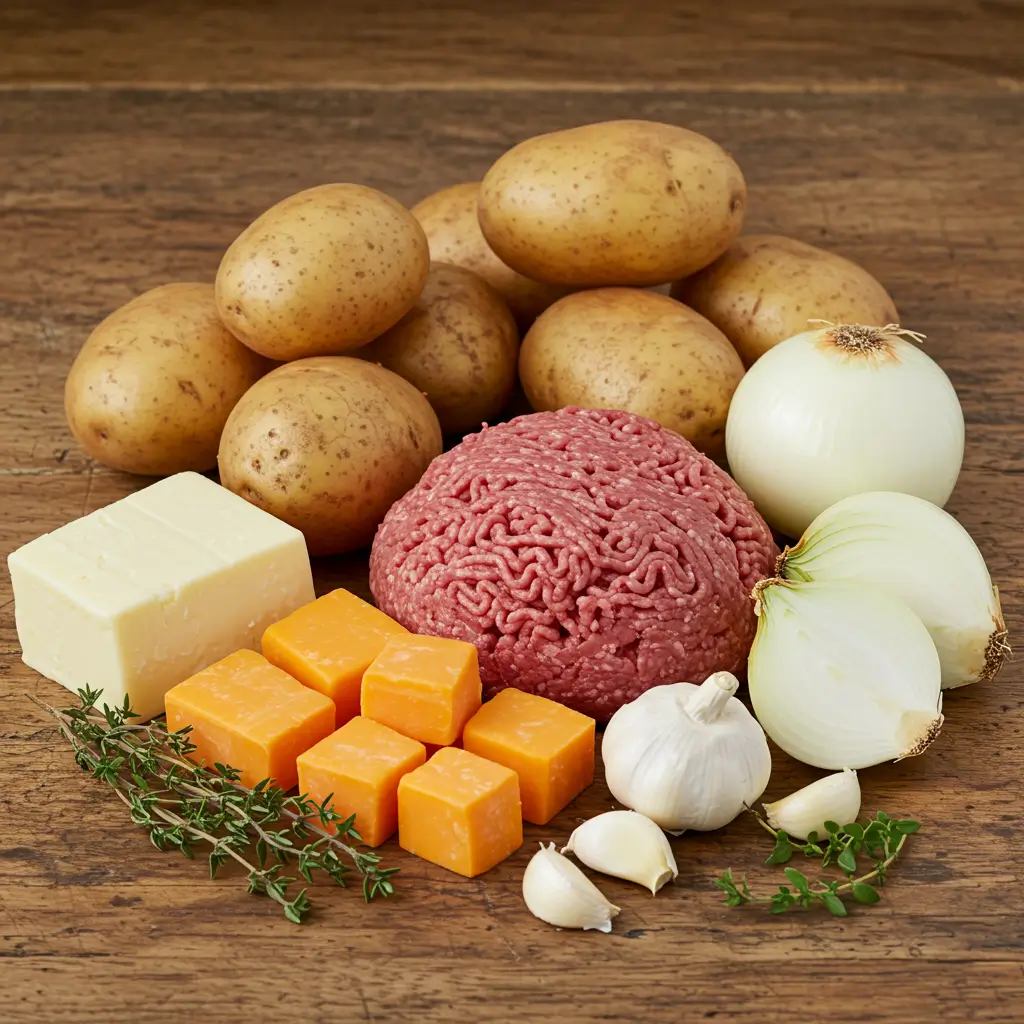 Cheesy Beef And Potato Soup ingredients