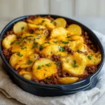 Cheesy Ground Beef & Potato Casserole