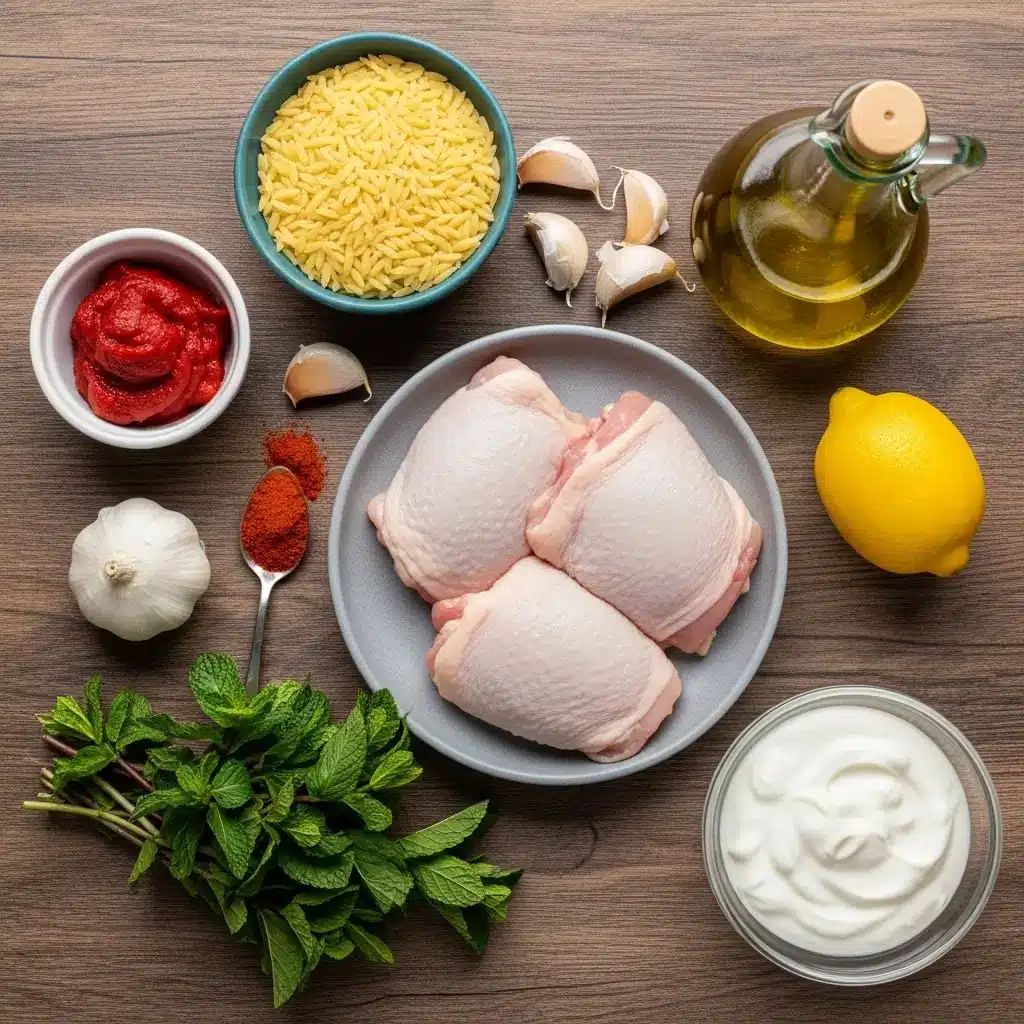 Chicken and Orzo Tomato Soup Ingredients