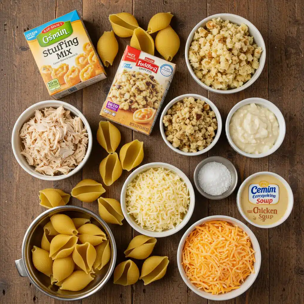 chicken and stuffing stuffed shells ingredients