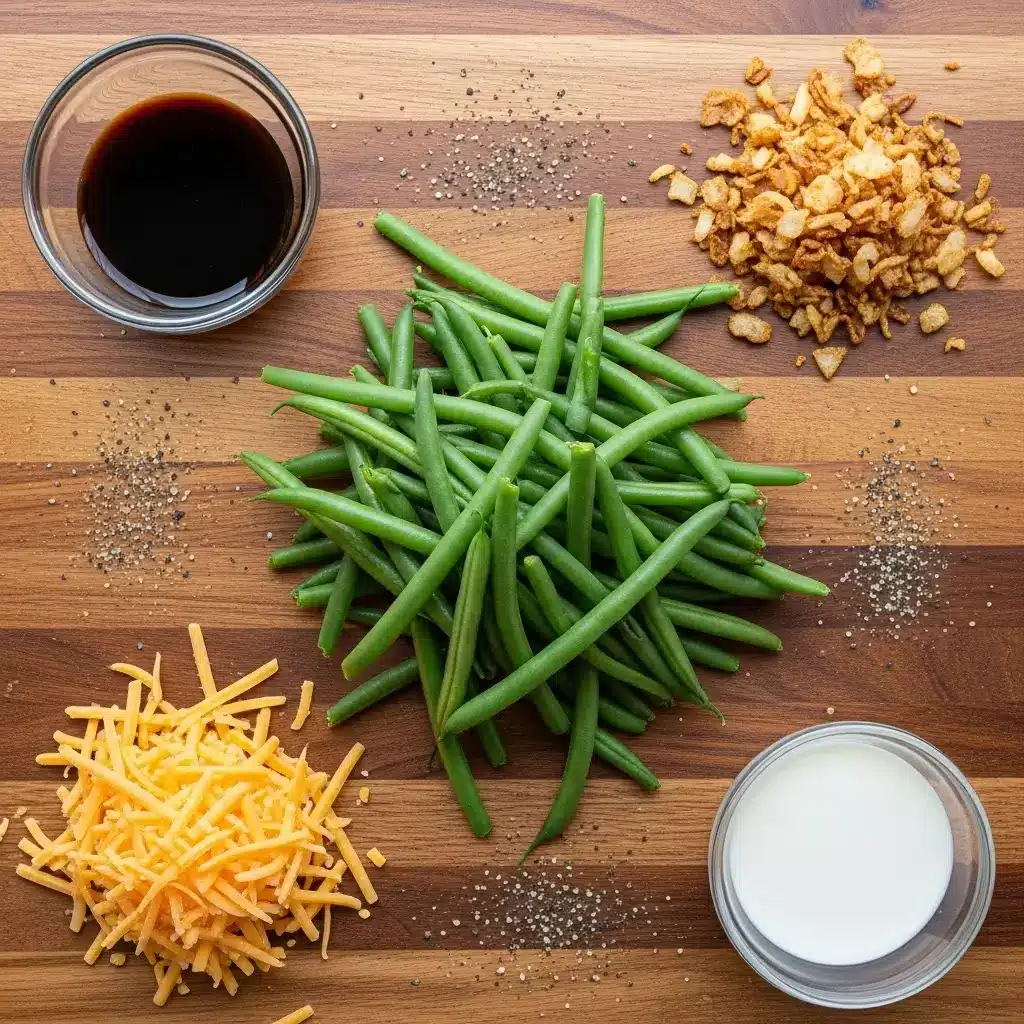 Classic Green Bean Casserole ingredients