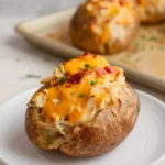Crack Chicken Stuffed Baked Potatoes