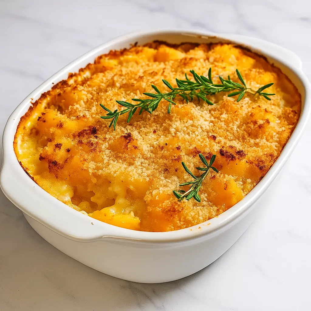 Creamy Butternut Squash Casserole – Simple, Cheesy, and Delicious