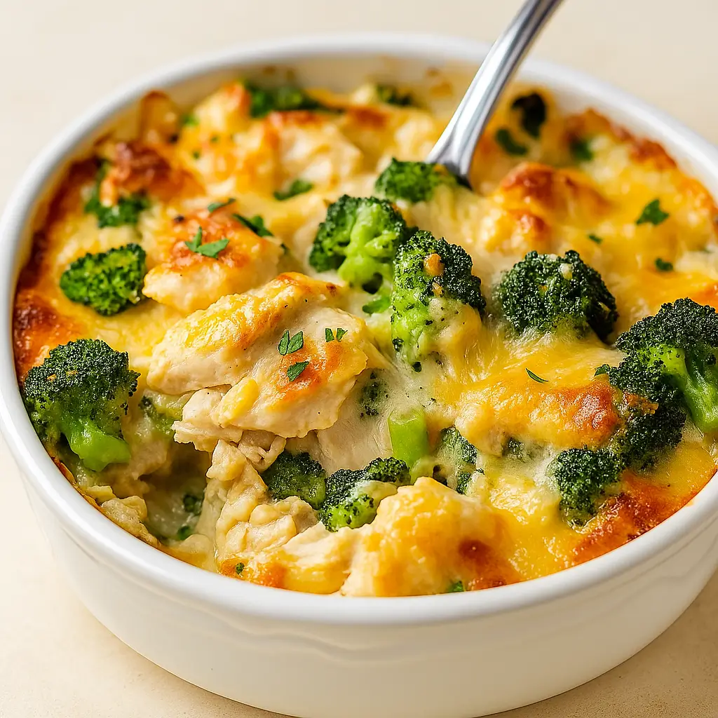 Creamy Chicken Broccoli Casserole – Quick, Cozy, and Delicious