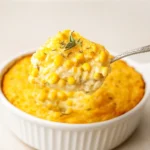 Creamy Corn Casserole for Thanksgiving on a holiday table
