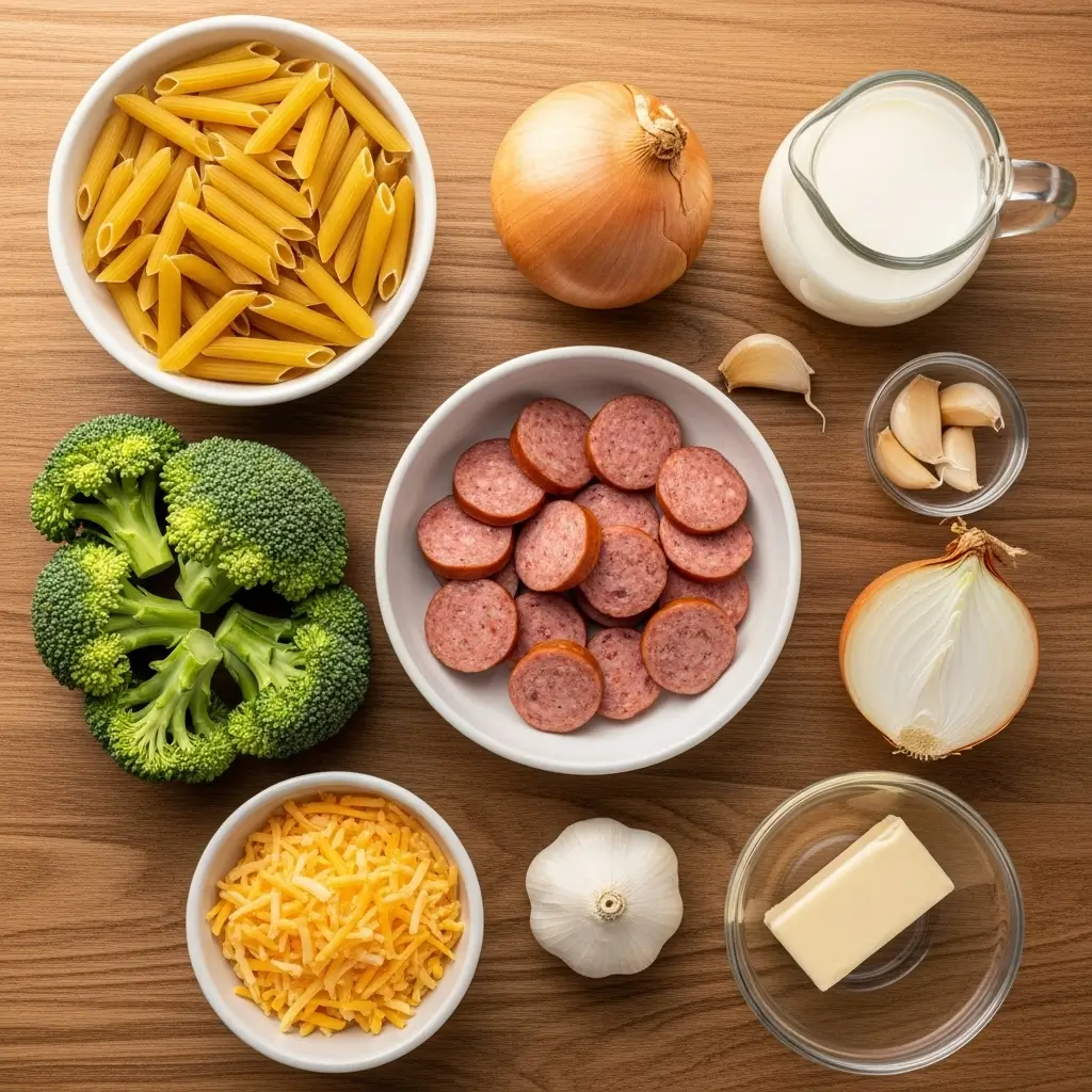 Creamy Turkey Broccoli Skillet Ingredients