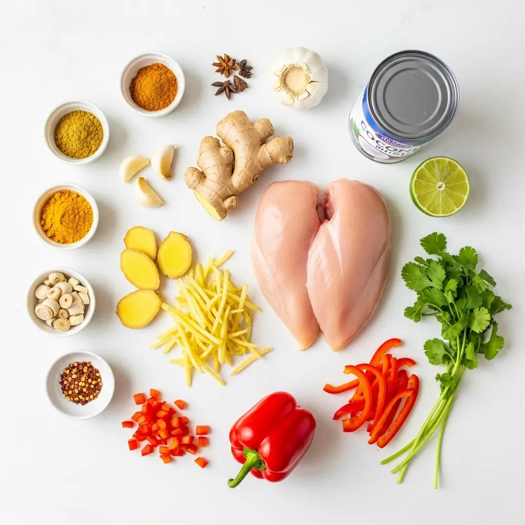 Crock Pot Thai Ginger Chicken Soup Ingredients