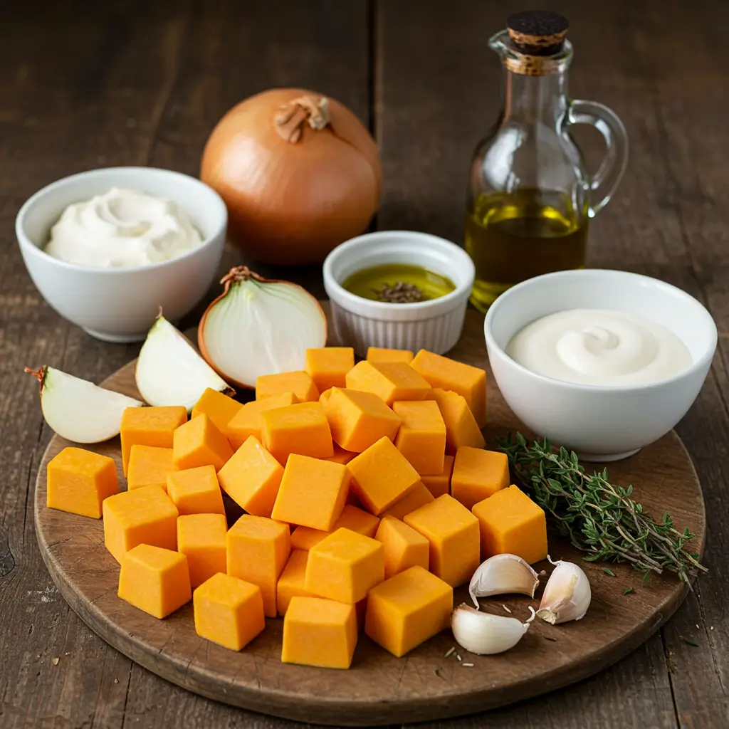 Ingredients for Gordon Ramsay Butternut Squash Soup Recipe