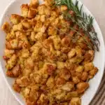 Grandma’s Thanksgiving Turkey Stuffing on holiday table