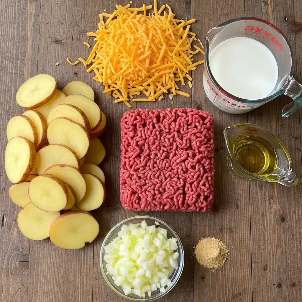 Hamburger Potato Casserole Ingredients