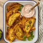 Healthy Oven Baked Chicken Tacos served crispy and fresh