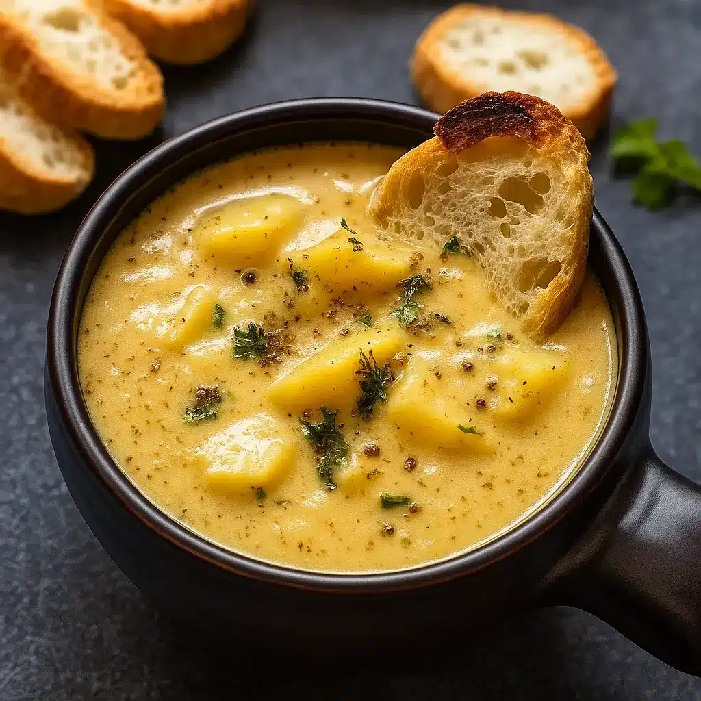 Hearty Cheddar Garlic Herb Potato Soup – A Creamy, Cozy Favorite
