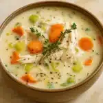Keto Chicken Pot Pie Soup Recipe