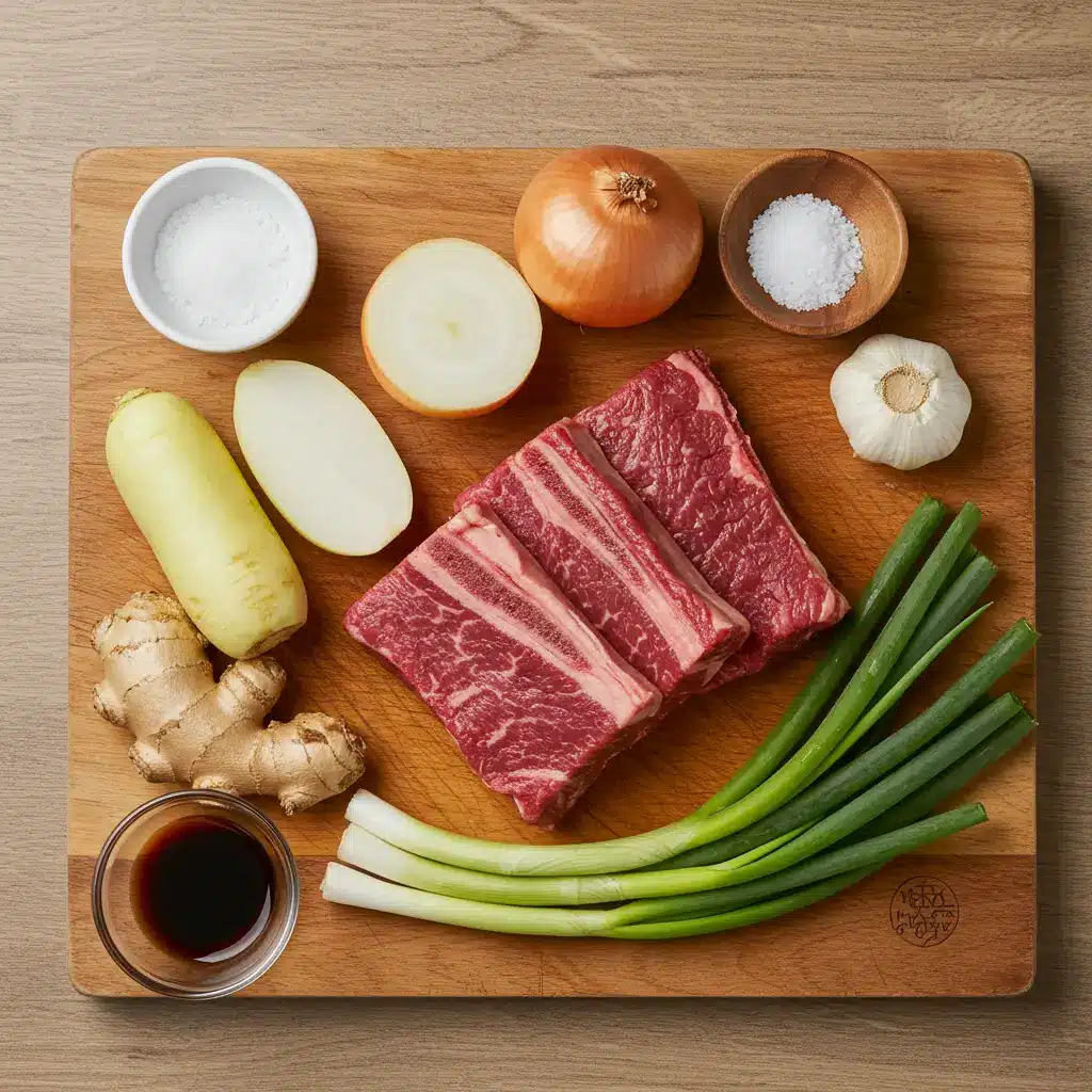 Korean Winter Soup Recipe ingredients