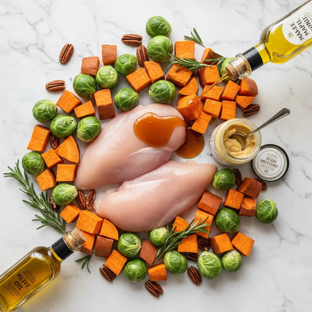 Maple Dijon Chicken Sweet Potato Bowls Ingredients